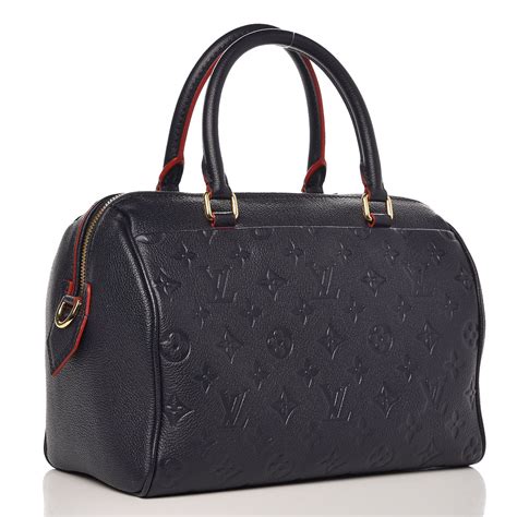 louis vuitton speedy bandouliere 25 empreinte marine rouge|speedy 25 bandouliere empreinte.